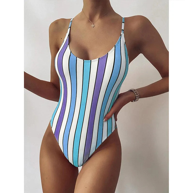 URSELA | Gestreept Badpak Voor Dames - Elegant & Zomers