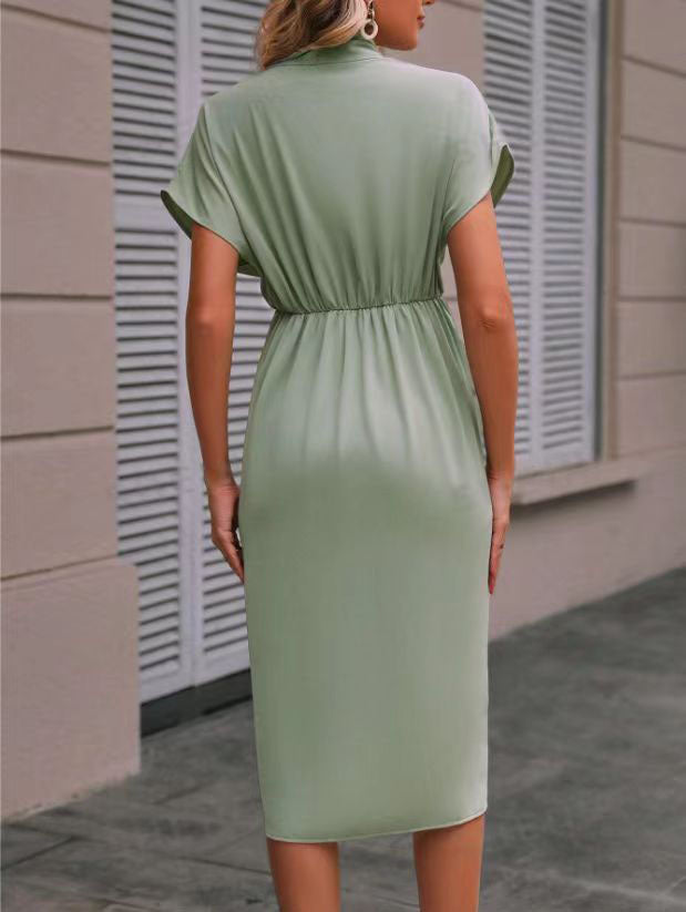 FLORISSE | Dames Midi Jurk – Zacht, Stijlvol & Veelzijdig