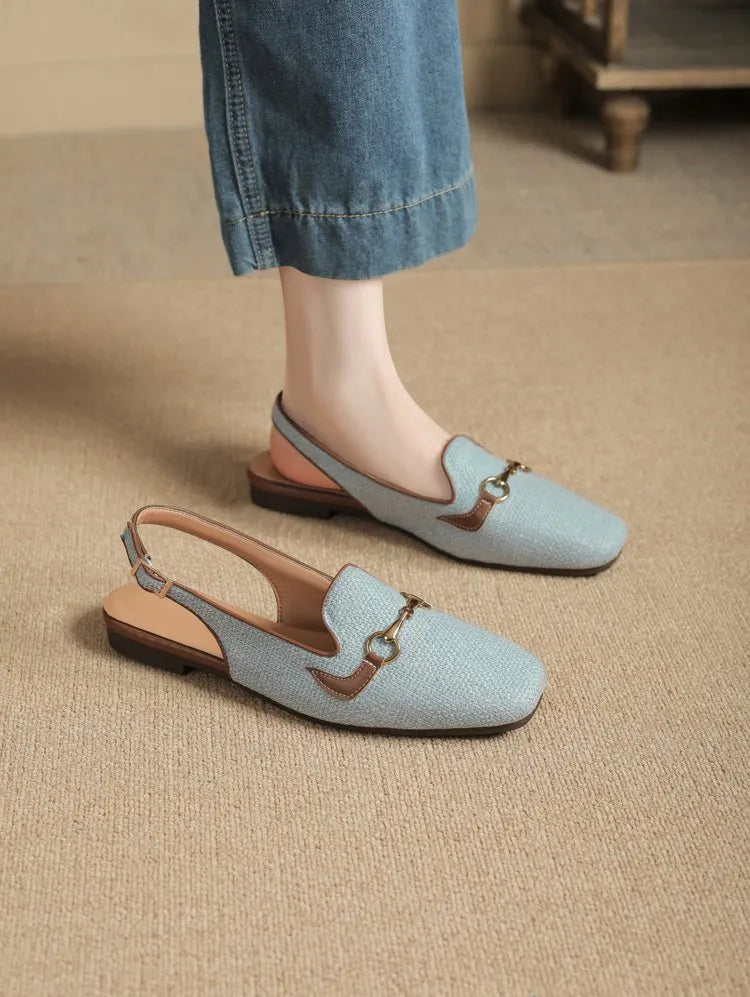 LINA | Luxe Dames Slingback Loafers – Elegant, Ademend & Comfortabel Voor Elke Dag