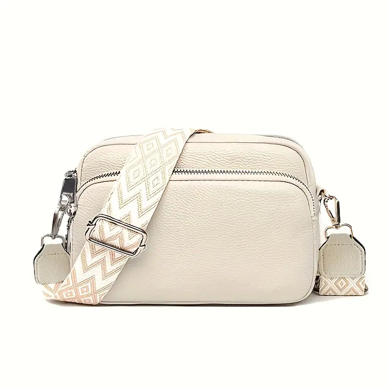 INÈS | Compacte Dames Crossbody Tas Met Brede Band – Praktisch, Chic & Ideaal Voor Onderweg