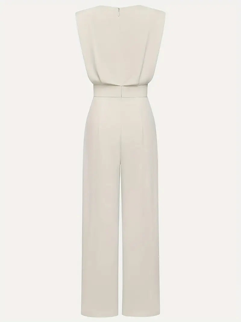 MIRA | Elegante Dames Jumpsuit met Gedefinieerde Taille en Rechte pijpen