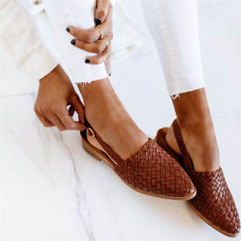 TESSINA | Gevlochten Slingback Instapper voor Dames