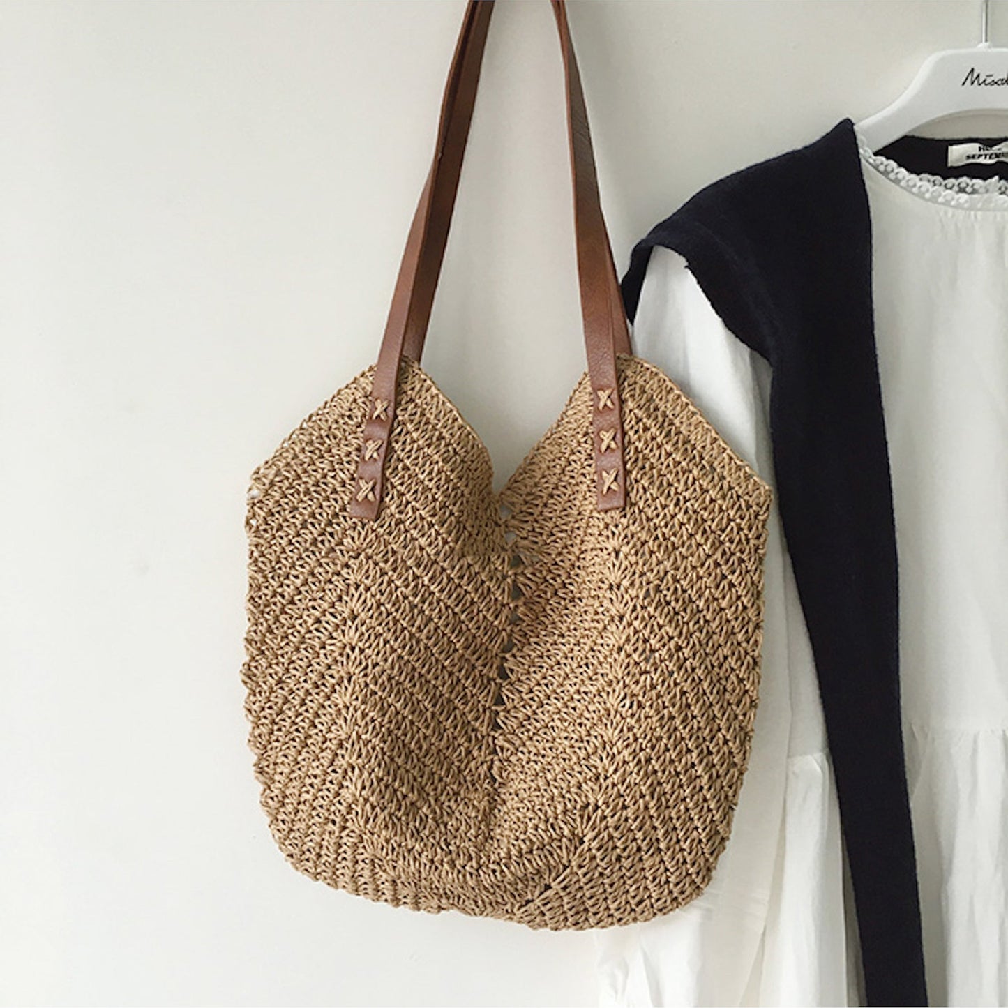 ZIVA | Elegante Gevlochten Strandtas Voor Dames - Zomers & Praktisch