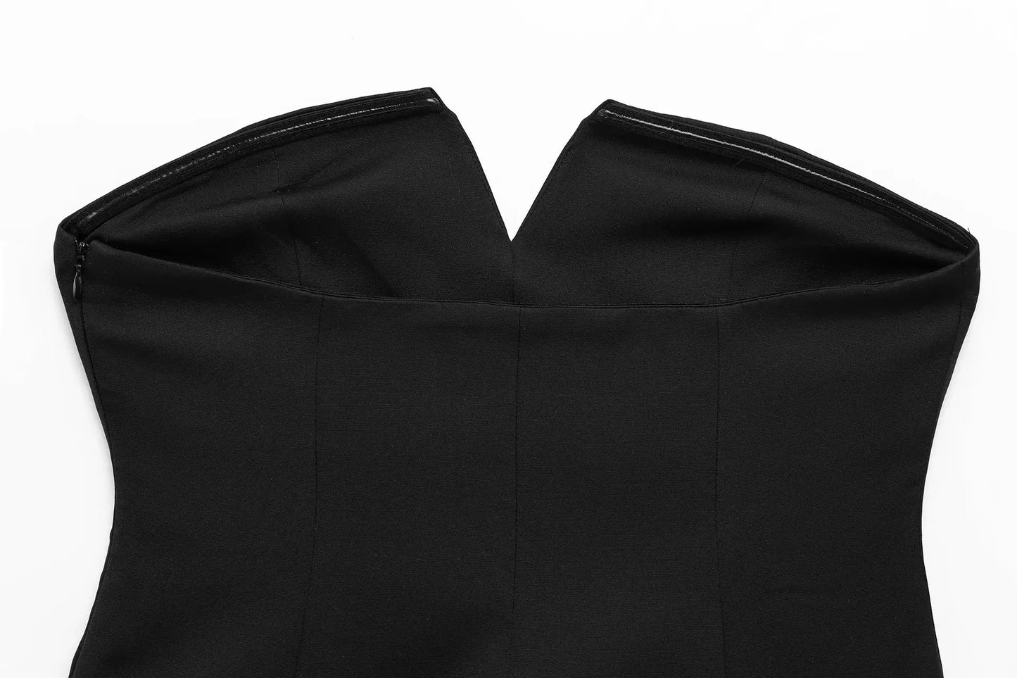 MILA | Luxe Strapless Dames Top Met V-Hals En Antislip Detail – Elegant, Comfortabel & Blijft Perfect Zitten