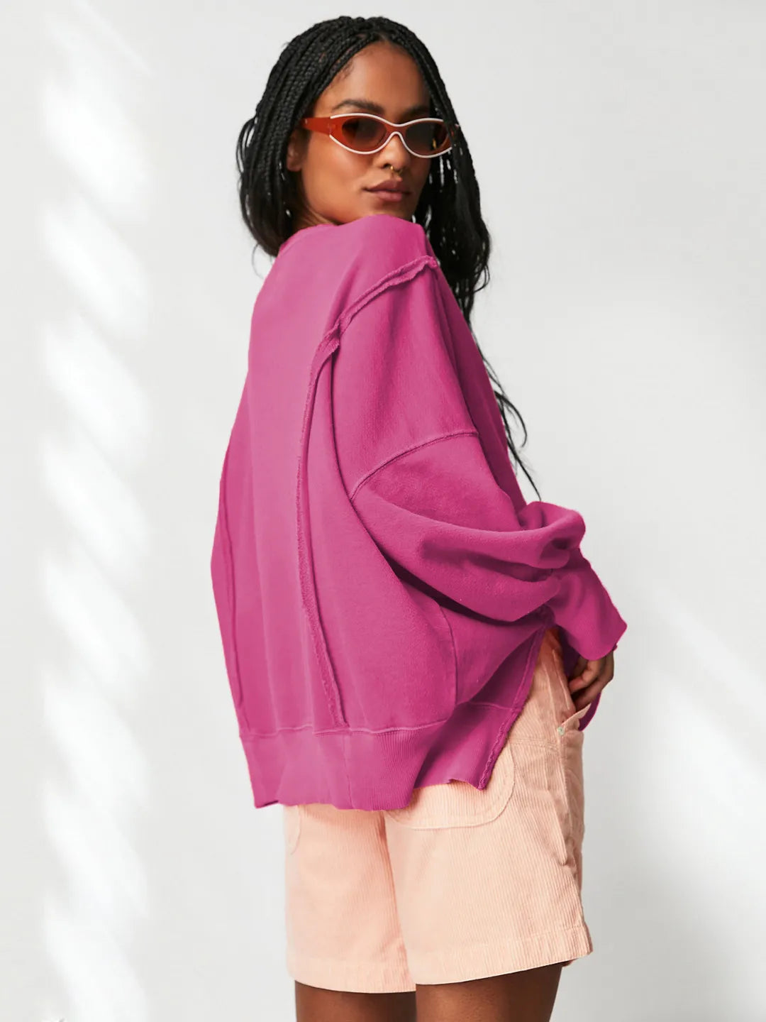 LIV | Oversized Damestrui Van Katoenmix – Casual, Comfortabel & Tijdloos Modieus