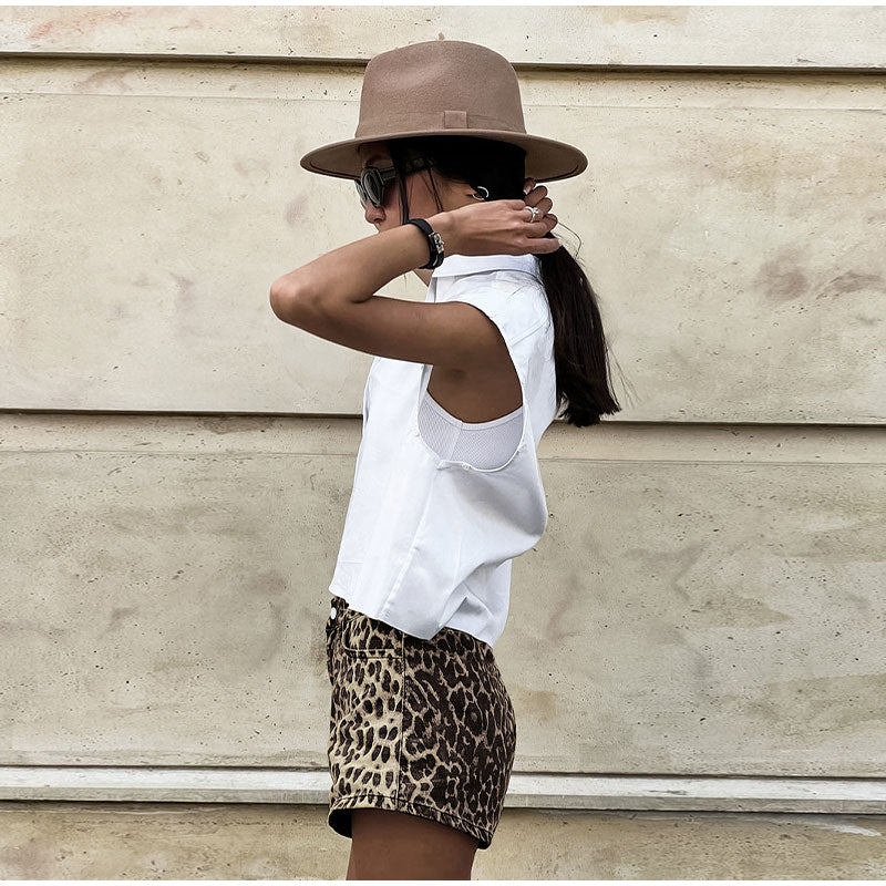 BABET | Dames Luipaard Print Zomer Short - Zomers, Luchtig & Stijlvol