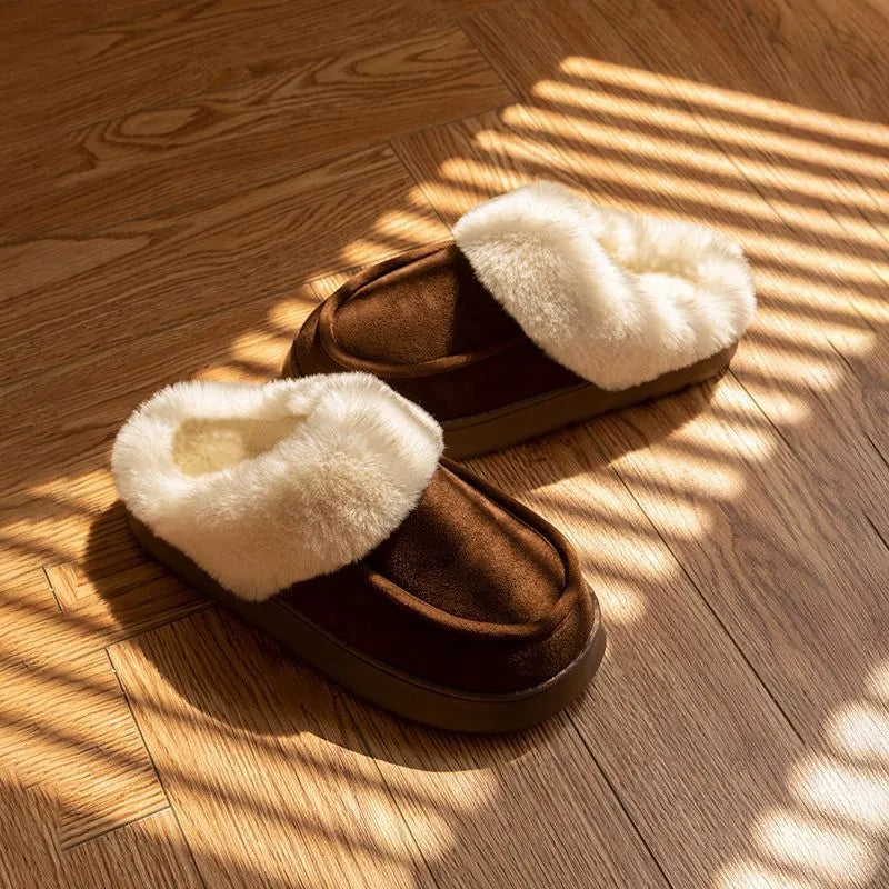 ELIN | Warme Dames Pantoffels Met Faux Fur Voering – Zacht, Knus & Ideaal Voor Koude Dagen
