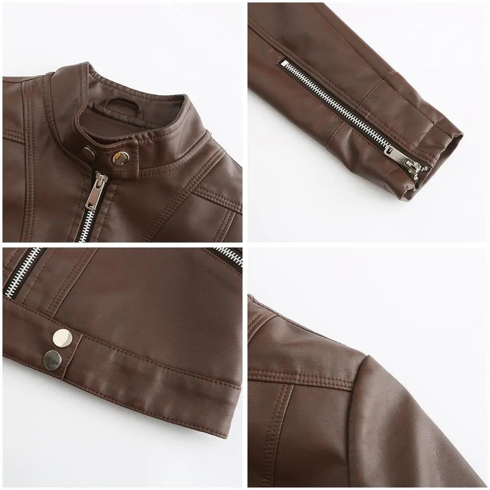 Elegante Leren Jas Voor Dames – Tijdloos, Duurzaam & Comfortabel