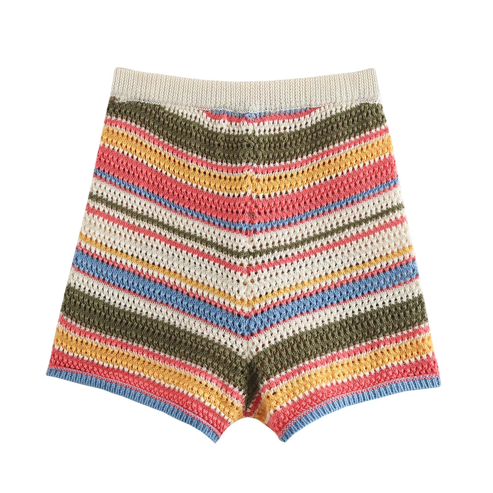 LIN | Elegant Gekleurd Gehaakte Zomer Set Voor Dames - Luchtig , Stijlvol & Comfortabel