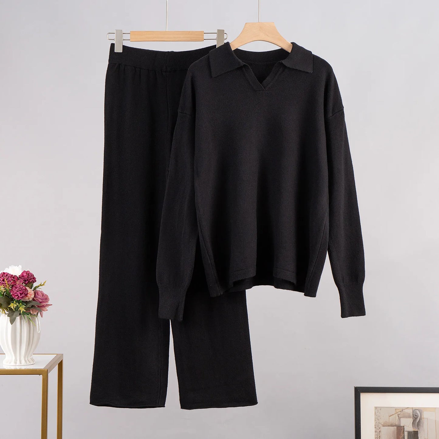 DANIEK | Gebreide Dames Set Met Losse Pasvorm & Toch Luxe Uitstraling - Stijlvol & Comfortabel