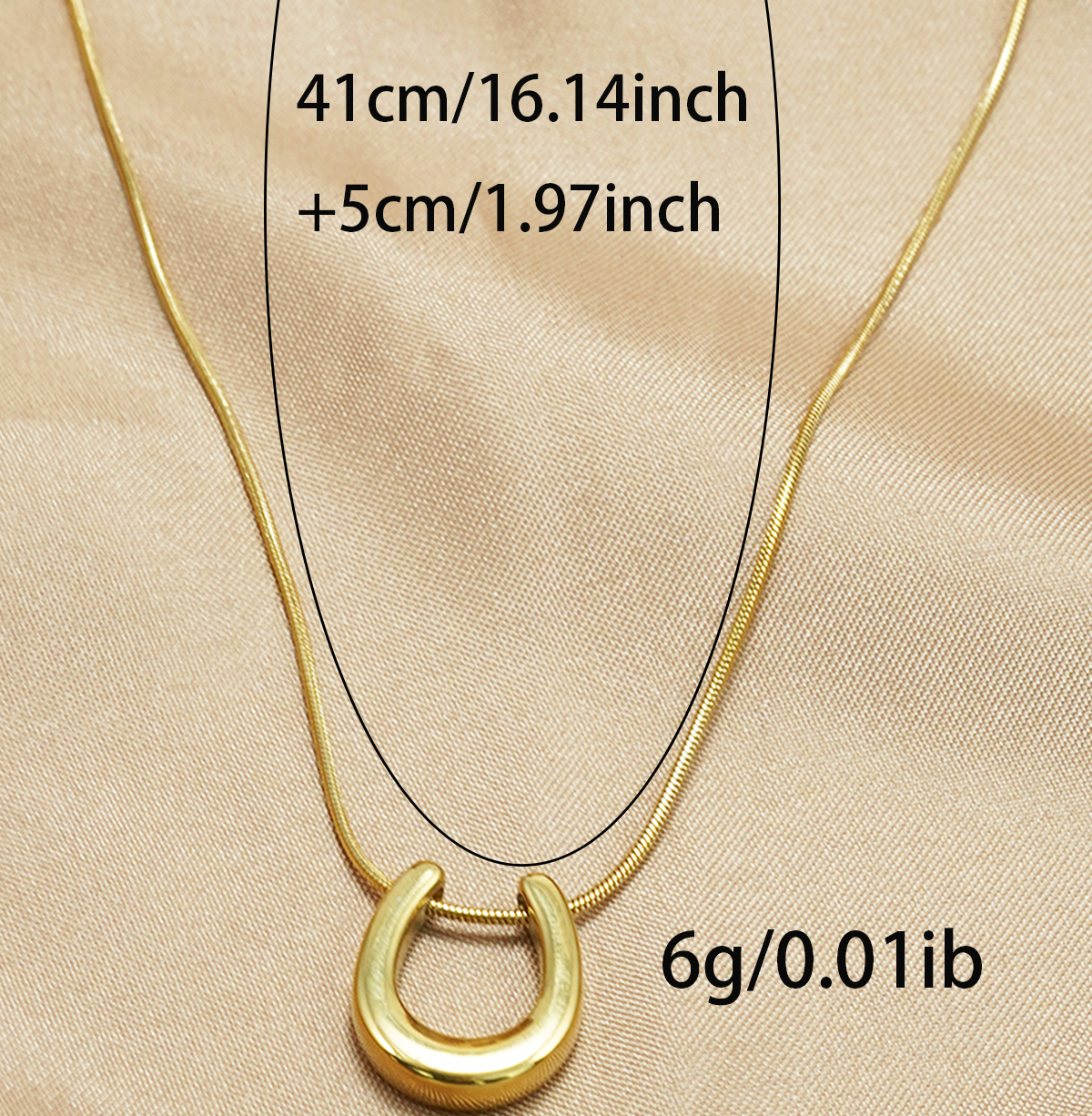 AALTJE | Lucky Hoefijzer Ketting Voor Dames Goud – 18K Gold Plated, Tijdloos, Betekenisvol