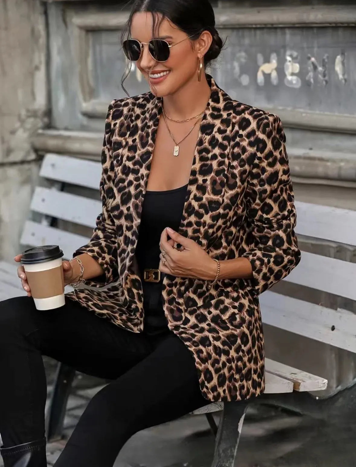 FELICE | Luipaardprint Blazer Voor Dames – Gedurfd, Verfijnd, Veelzijdig