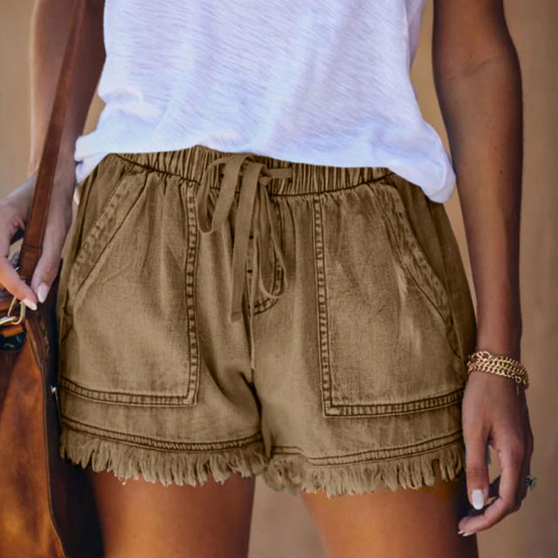 TESSA | Casual Zomer Short Voor Dames Met Rand Afwerking - Luchtig & Comfortabel