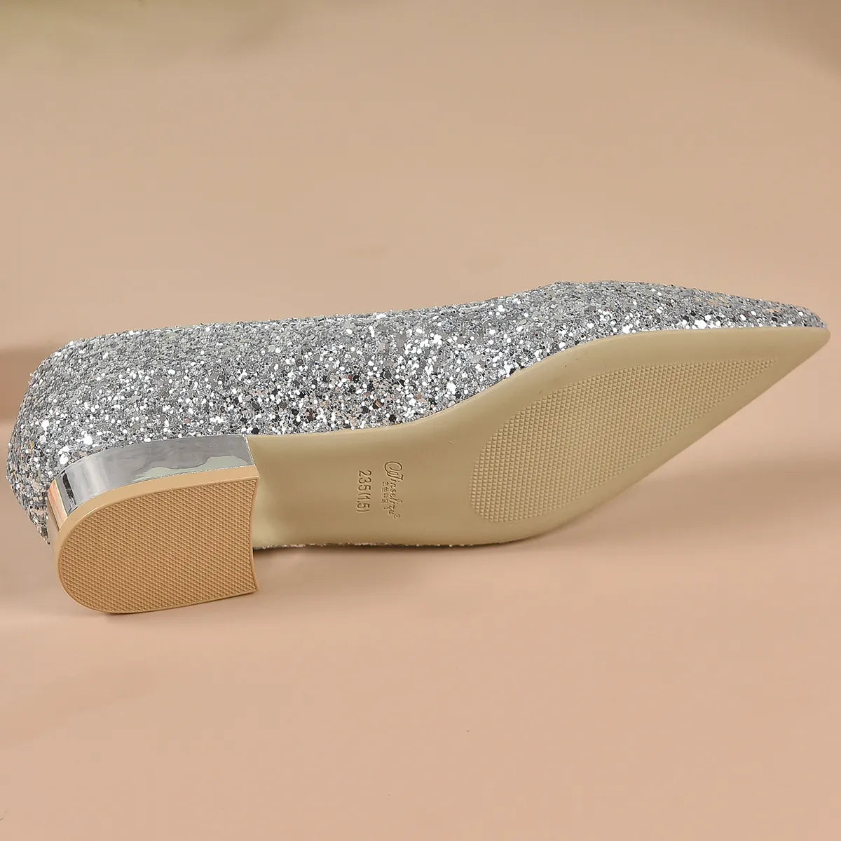 NOOR | Feestelijke Ballerina’s Met Glitter Pailletten En Lage Hakken – Stralend, Comfortabel, Elegant