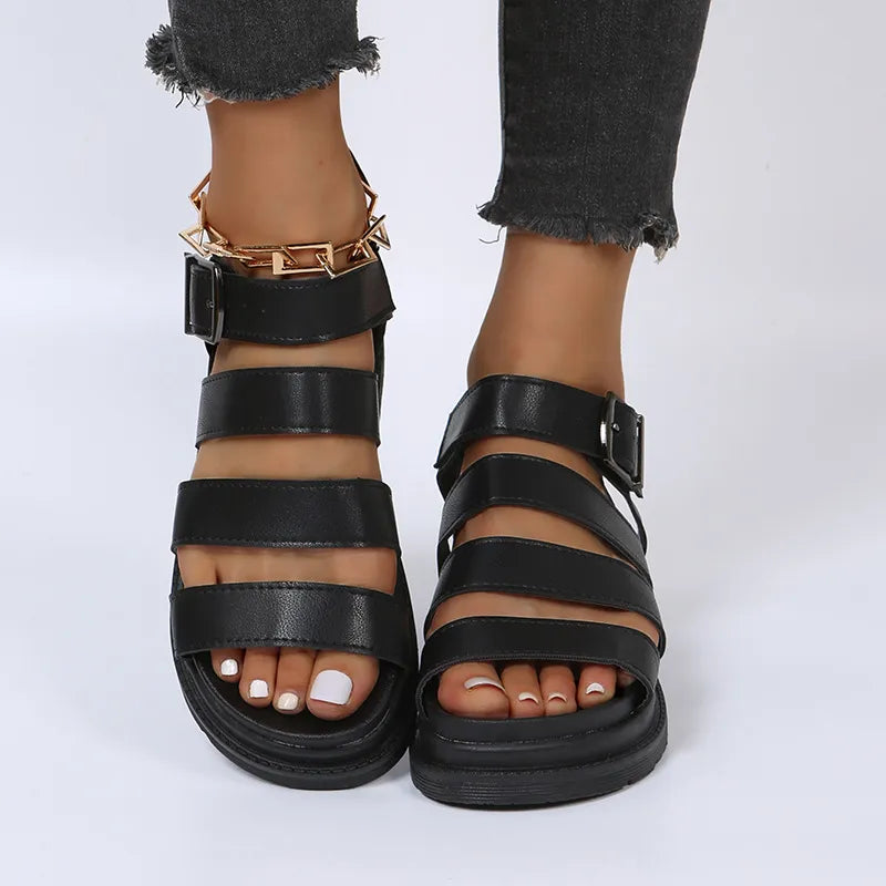 AMIA | Verstelbare Sandalen Voor Dames Romeinse Stijl - Comfortabel, Stijlvol & Elegant