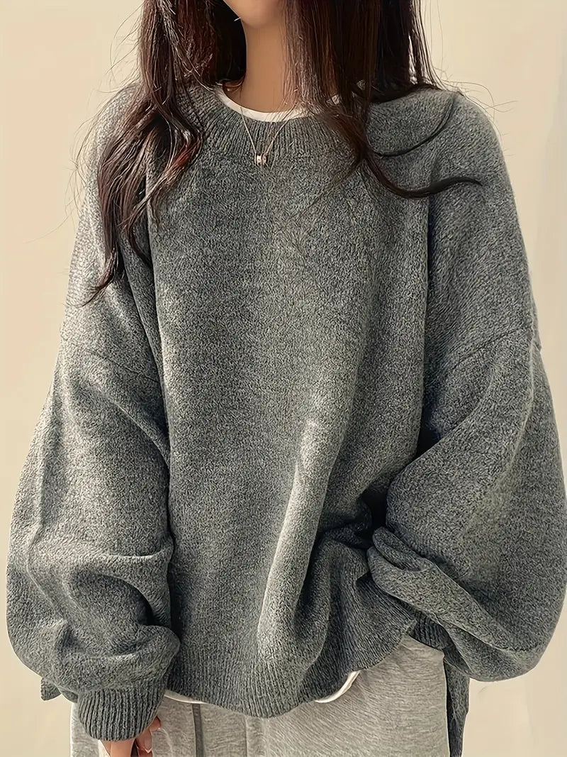 MARISKA | Oversized Damestrui Met Ballonmouwen – Heerlijk Warm, Zacht, Herfst & Winter
