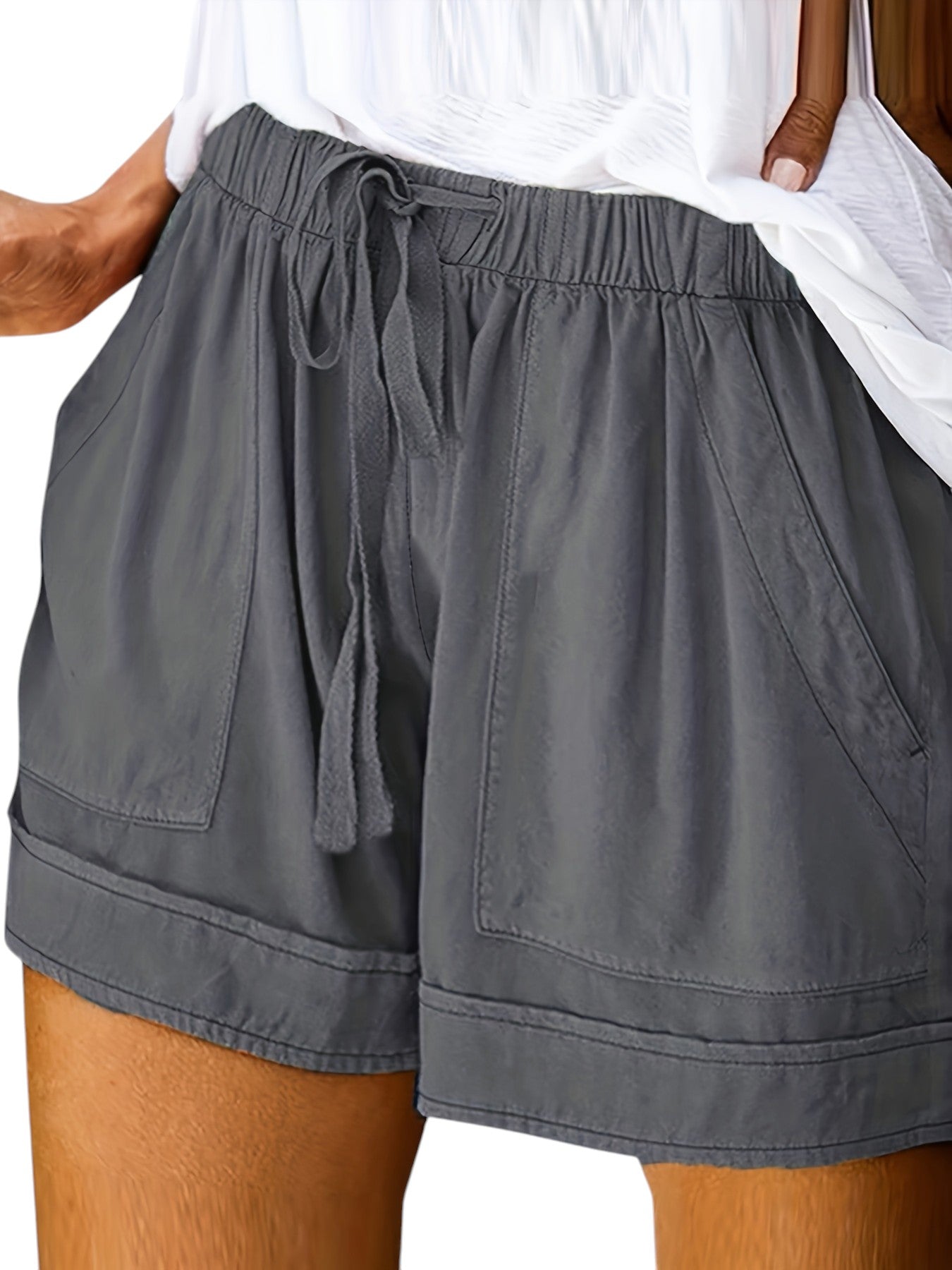 LEONA | Luchtige Dames Zomer Shorts met Elastische Tailleband & Zakken - Luchtig & Zomers