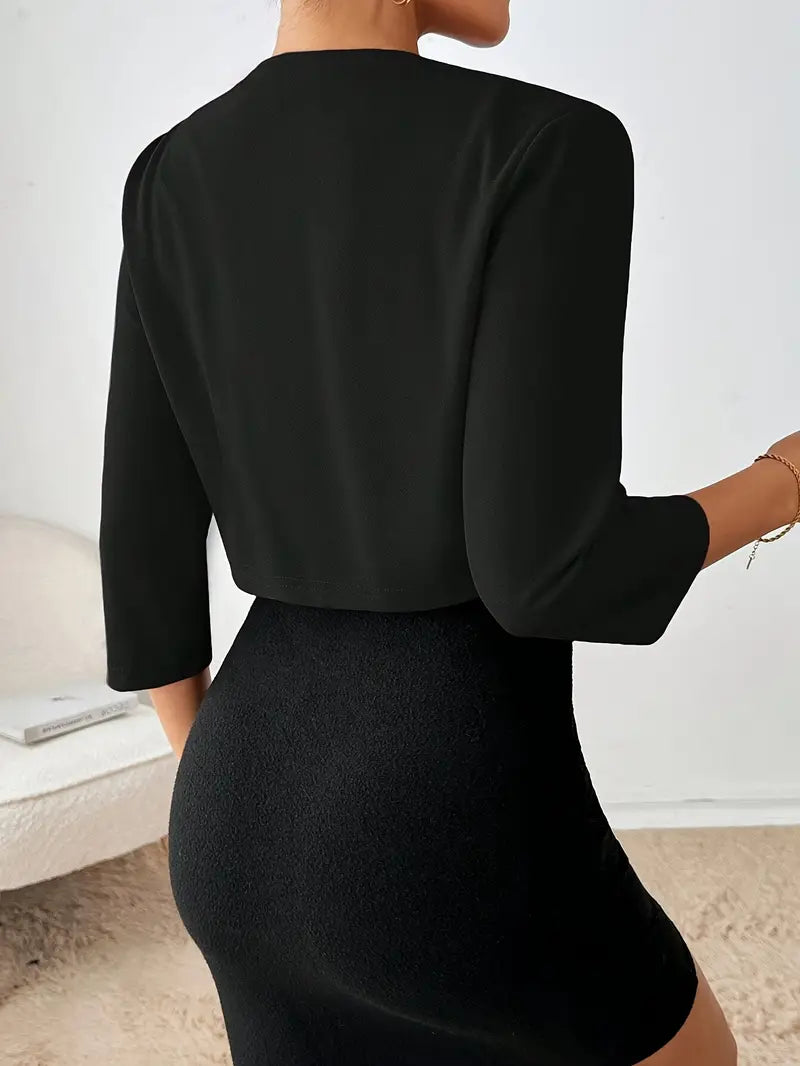 LARISSA | Licht Gewicht Cropped Blazer Jasje Voor Dames - Stijlvol & Elegant