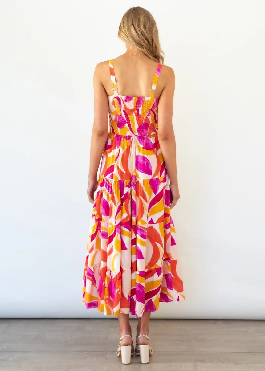 AMOR | Kleurrijke Zomerjurk Voor Dames - Verfijnd & Stijlvol