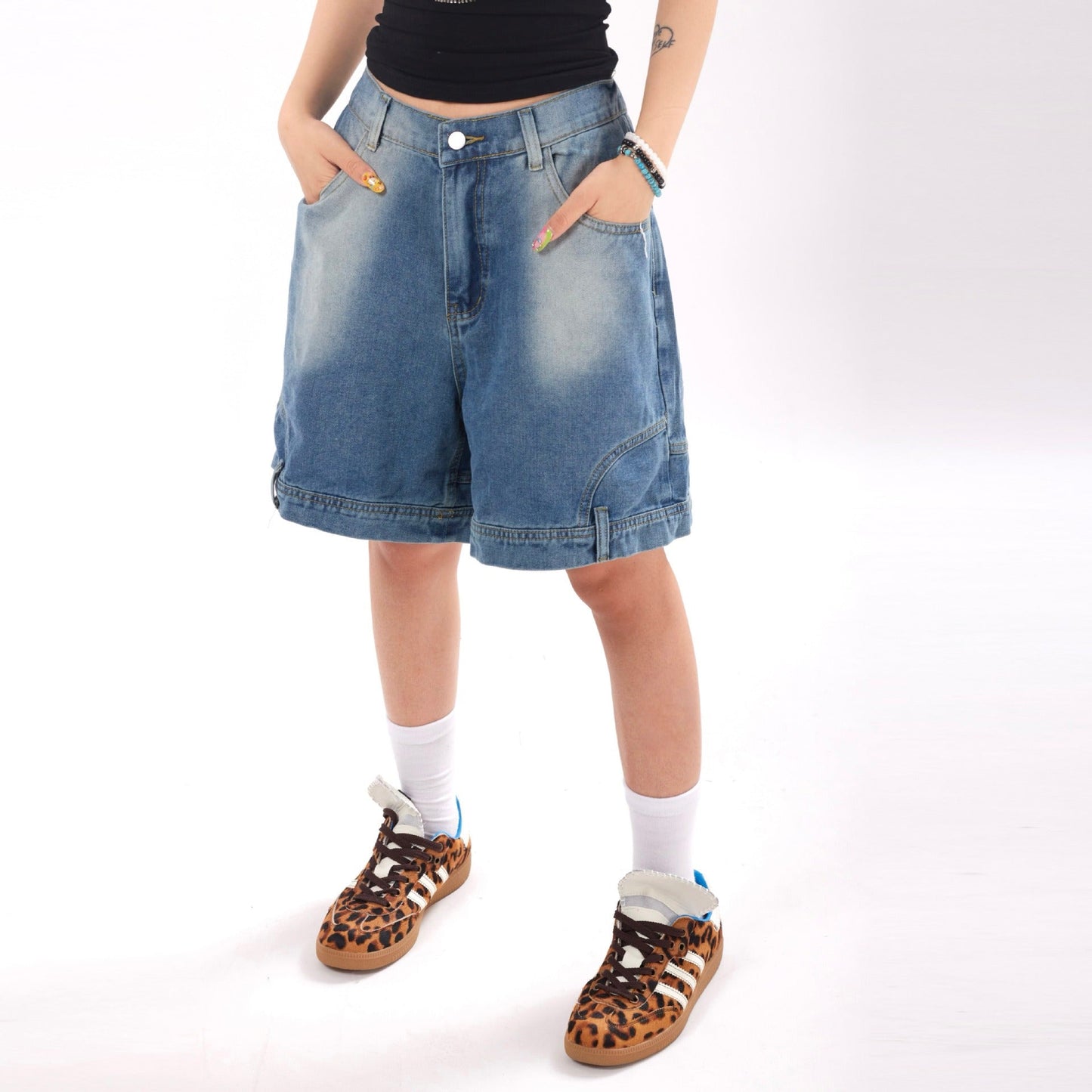 MAUD | Denim Shorts met Urban Oversized Look – Stoer, Comfortabel & Streetproof