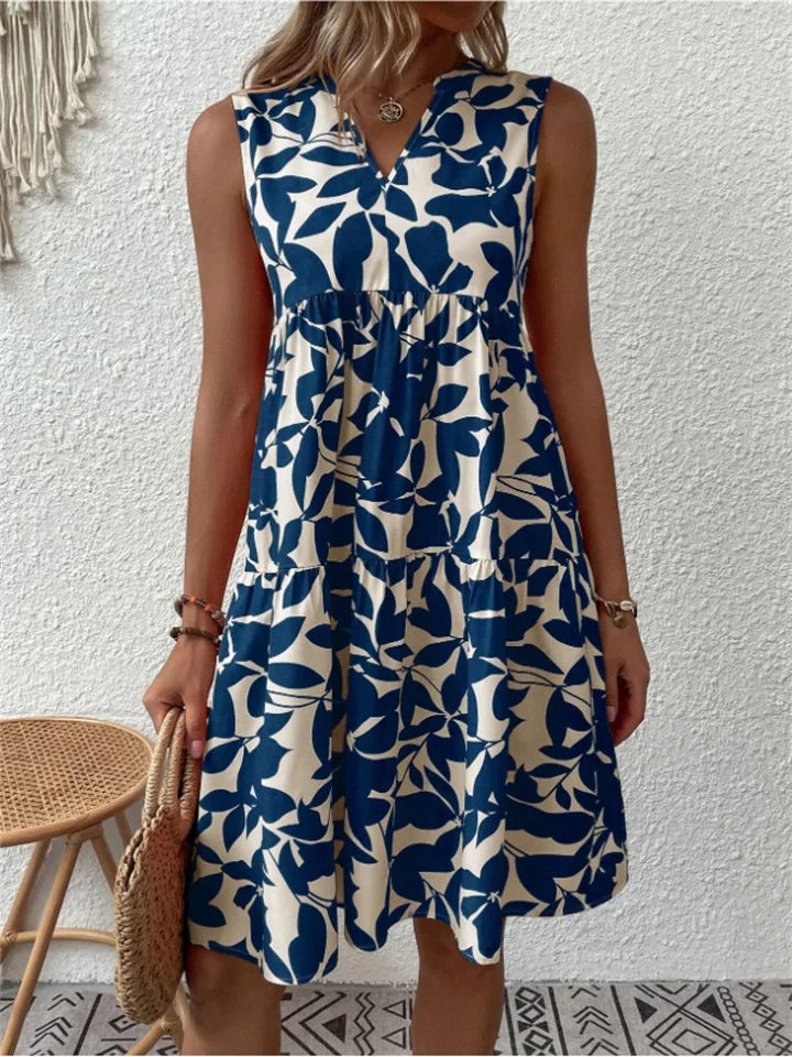 AMÉLIA | Zomers Damesjurkje Met Bloemenprint – Luchtig, Vrouwelijk & Perfect Voor Warme Dagen