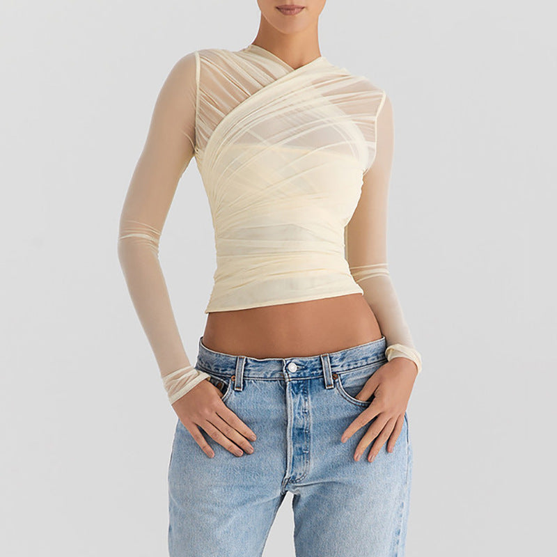 SELENA | Luxe Mesh Longsleeve – Ademend, Comfortabel & Elegant