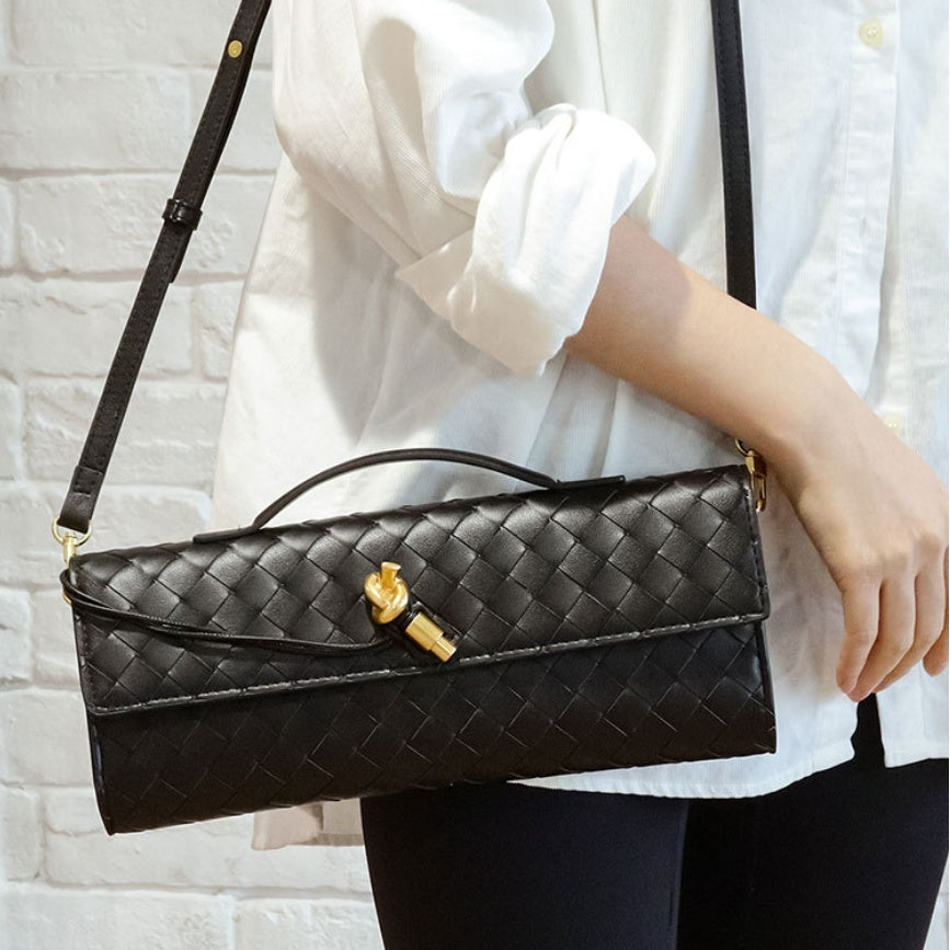 MAISA | Luxe Geweven Dames Tas Met Verfijnde Details - Chic & Stijlvol