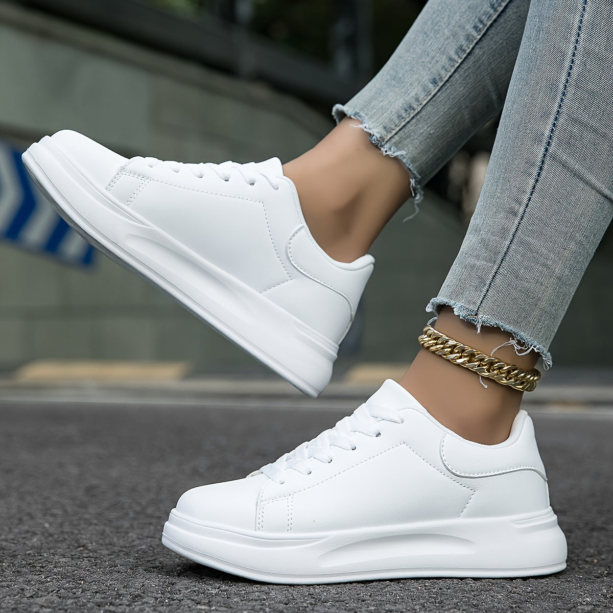 DESIRE | Comfortabele Witte Sneakers Voor Dames - Tijdloos & Lichtgewicht