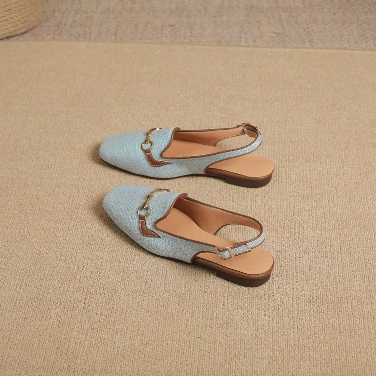 LINA | Luxe Dames Slingback Loafers – Elegant, Ademend & Comfortabel Voor Elke Dag