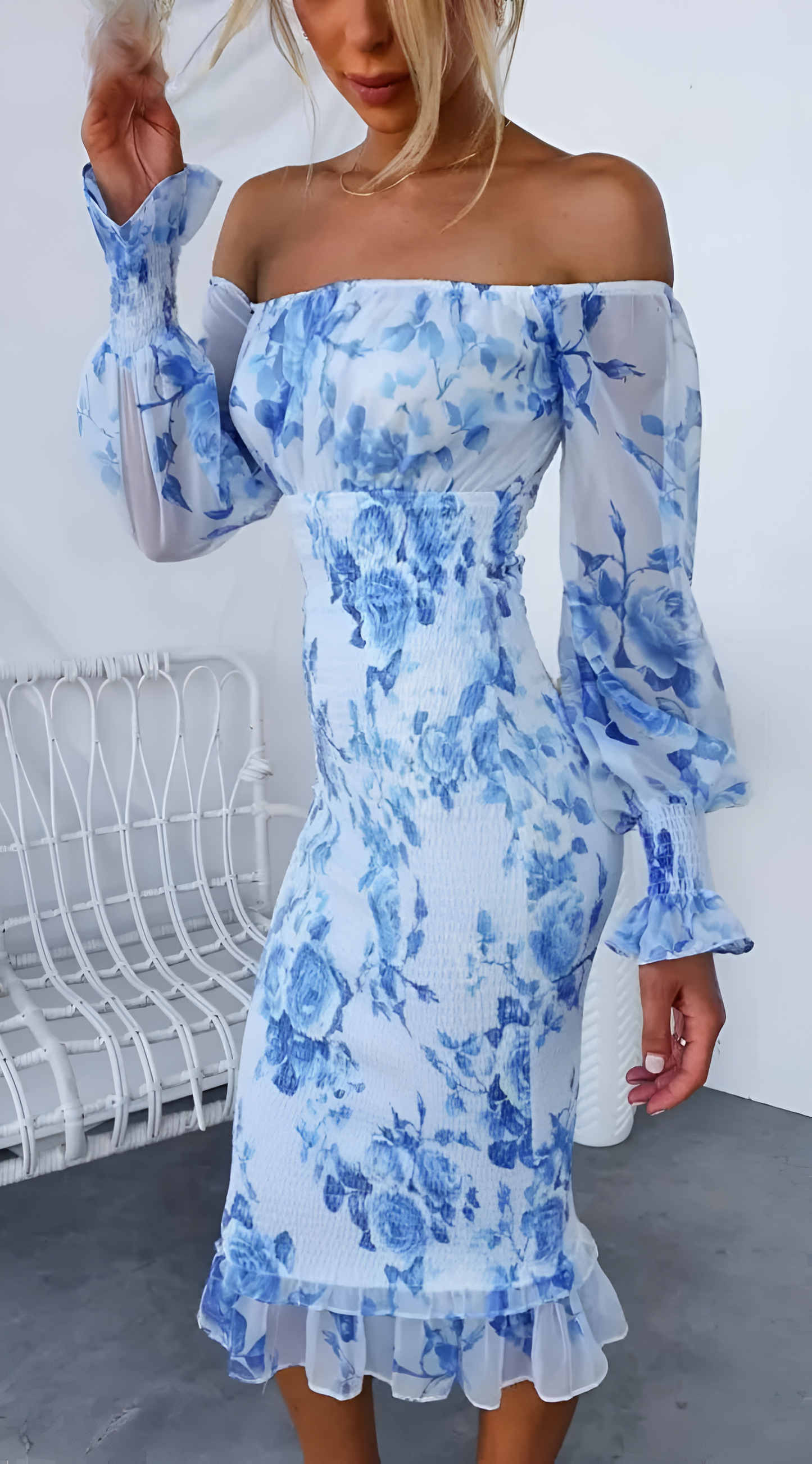 KAYALI | Elegante Zomer Midi Jurk Voor Dames Met Bloemen Print - Luchtig & Stijlvol