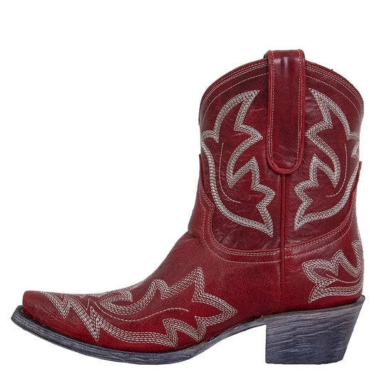 LIES | Elegante Korte Cowboy Laarsjes Voor Dames - Comfortabel & Stijlvol