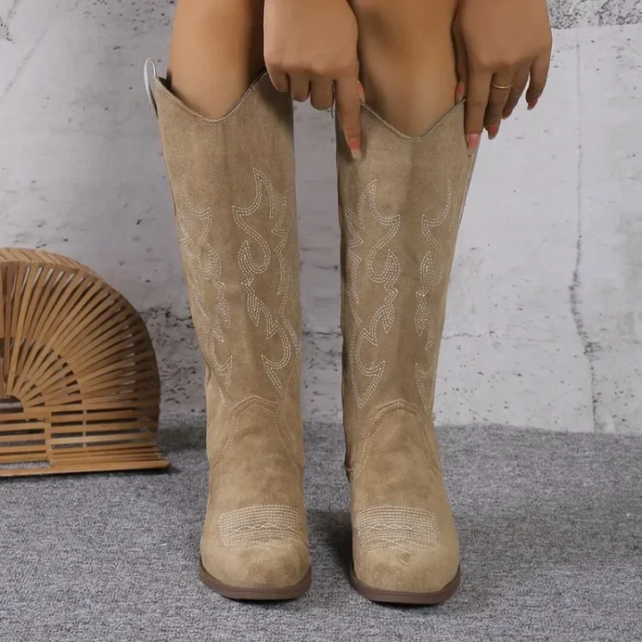 VEERLE | Western Stijl Laarzen Voor Dames - Stijlvol & Comfortabel