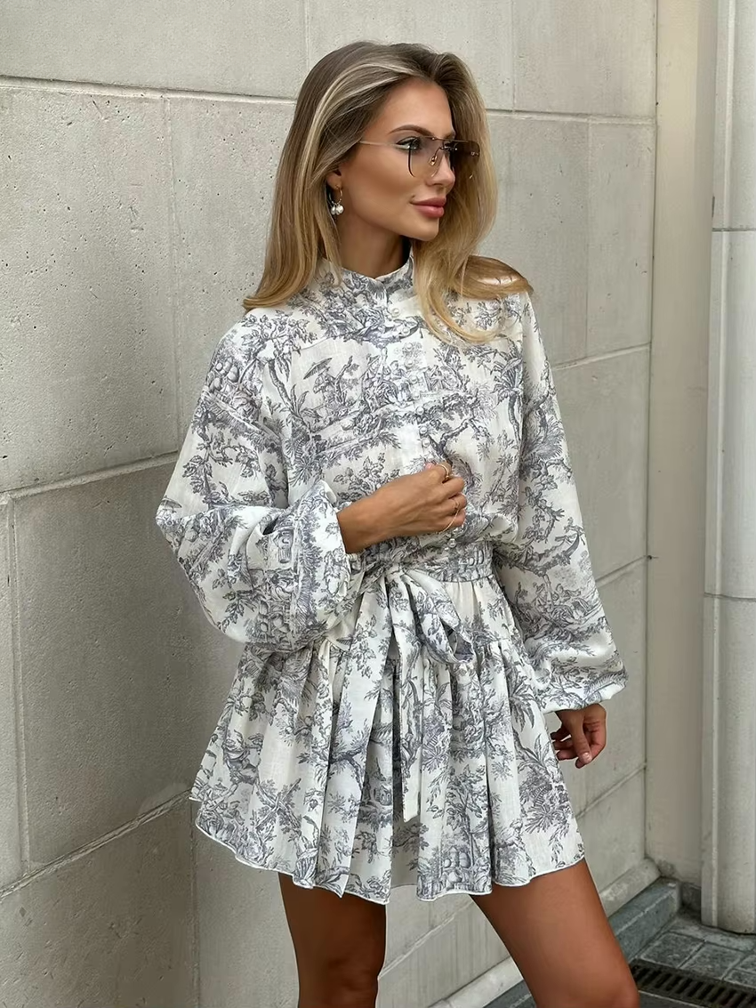 PHILOU | Elegante Mini Jurk Voor Dames Met Vintage Stijl - Zomers & Stijlvol