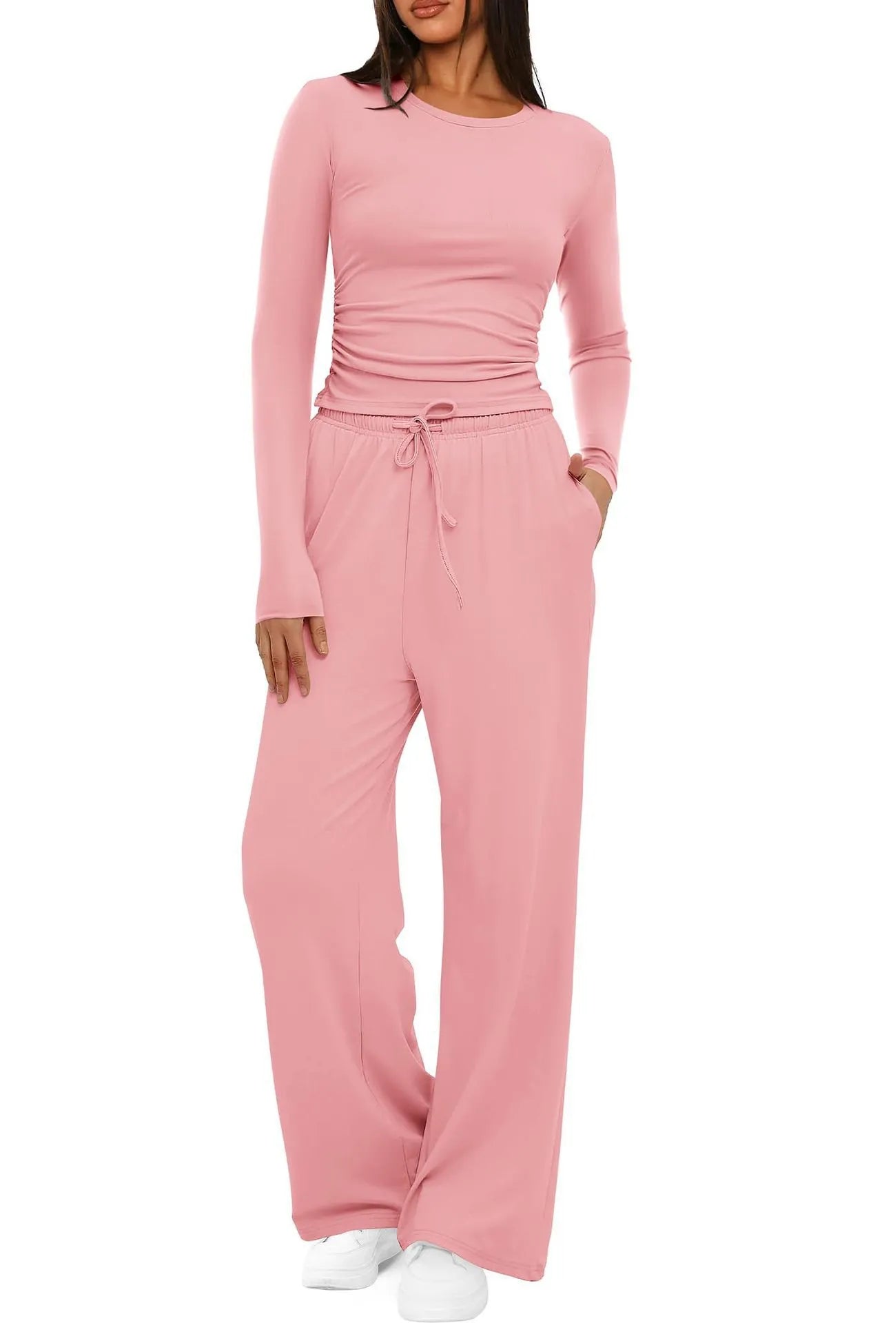 LIEKE | 2-Delige Lounge-Set Voor Dames – Zacht, Ademend & Perfect Voor Comfortabele Herfst Dagen
