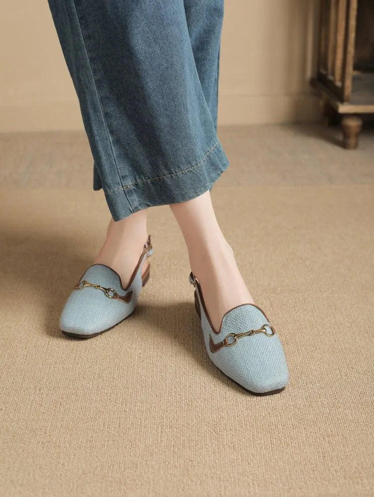 LINA | Luxe Dames Slingback Loafers – Elegant, Ademend & Comfortabel Voor Elke Dag