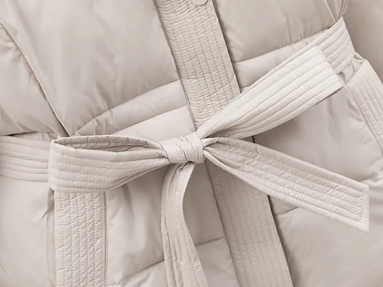 Dames Winterjas Parka Met Ceintuur | Ultieme Warmte & Verfijnde Silhouet
