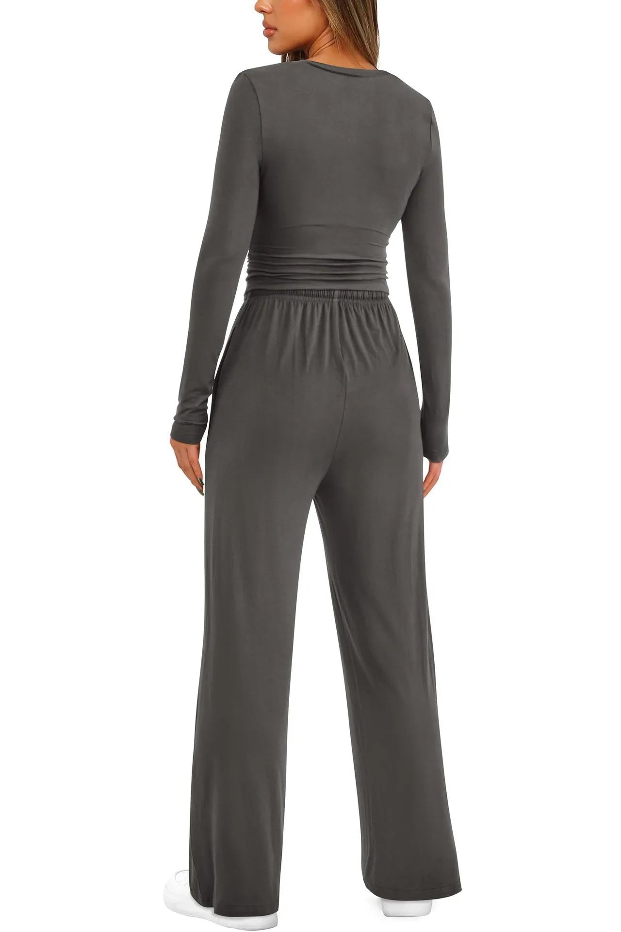LIEKE | 2-Delige Lounge-Set Voor Dames – Zacht, Ademend & Perfect Voor Comfortabele Herfst Dagen