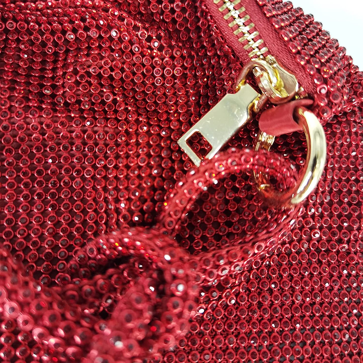 AVA | Glitter Dames Tas Met Kettinghengsel – Luxe, Verfijnd, Compact