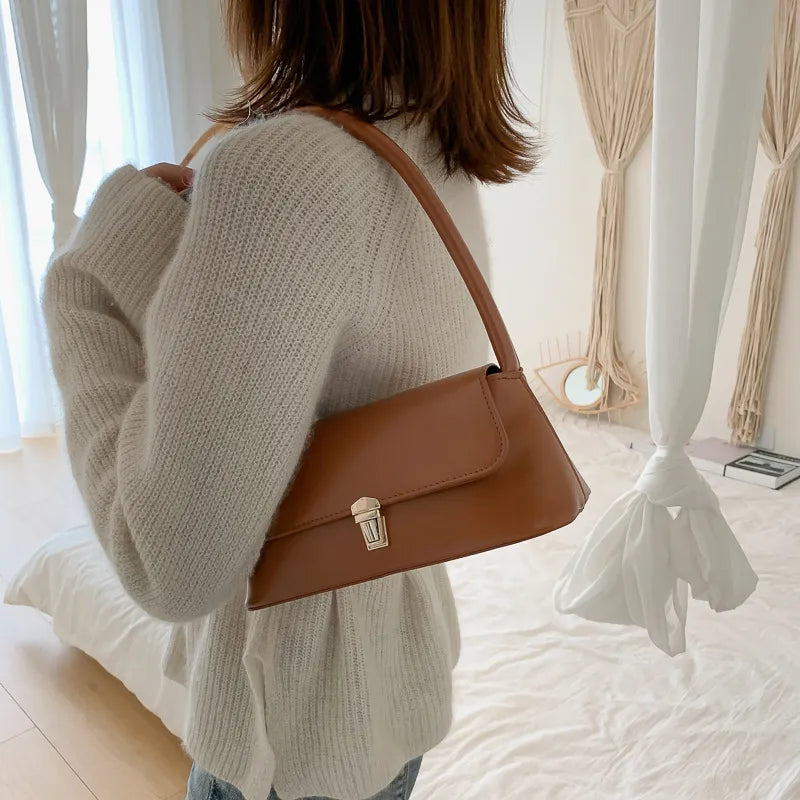 EMILY | Minimalistische Dames Schoudertas in Vegan Leer - Stijlvol, Strak & Functioneel
