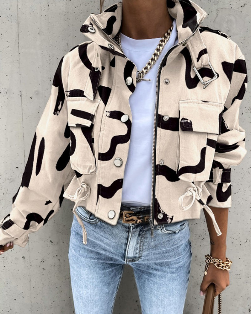 MAELLA | Korte Cargo Jas Voor Dames - Stijlvol & Elegant