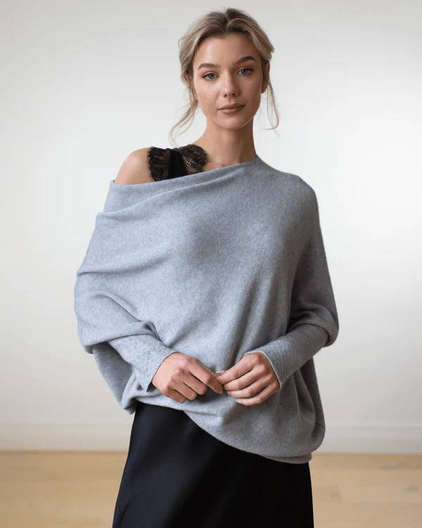 NOELLE | Stijlvolle Off Shoulder Dames Trui – Losvallend, Vrouwelijk & Perfect Voor Het Najaar