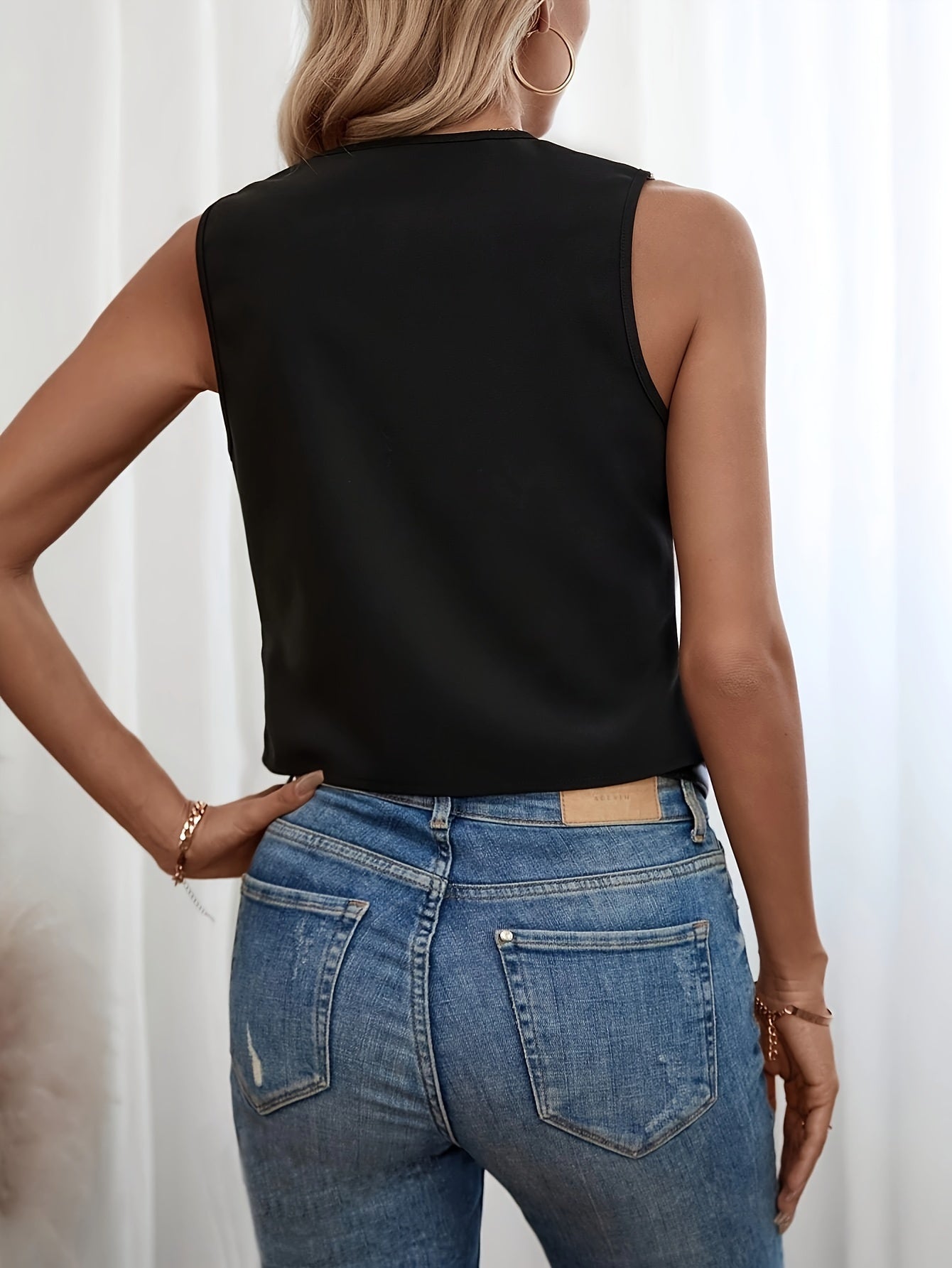IDA | Elegante Contrastlook Top Voor Dames - Chic, Casual & Stijlvol