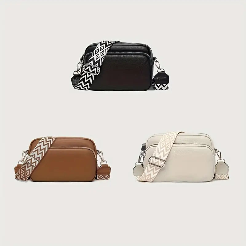 INÈS | Compacte Dames Crossbody Tas Met Brede Band – Praktisch, Chic & Ideaal Voor Onderweg