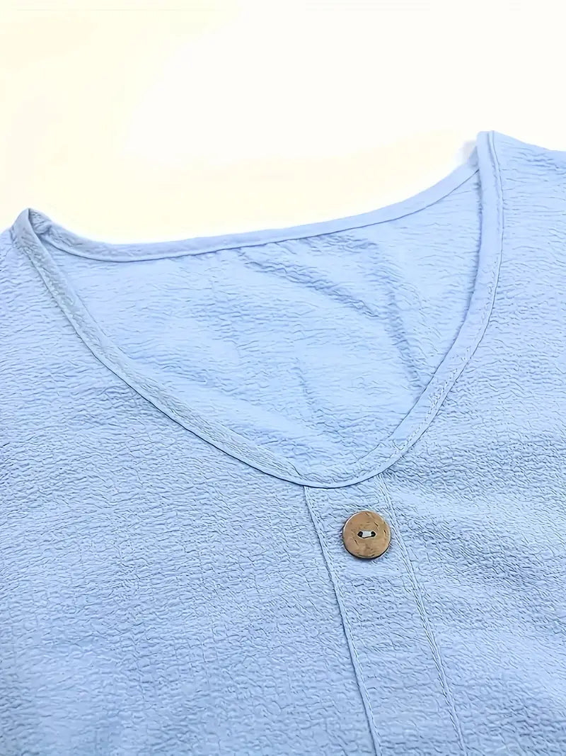 LYNN | Luchtige Zomerset Met Knoopdetail – Comfortabel, Vrouwelijk & Perfect Voor Warme Dagen