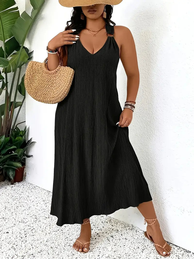 SENA | Luchtige Zomerjurk Voor Dames Met Ringbandjes – Flatterend, Comfortabel & Perfect Voor Warme Dagen