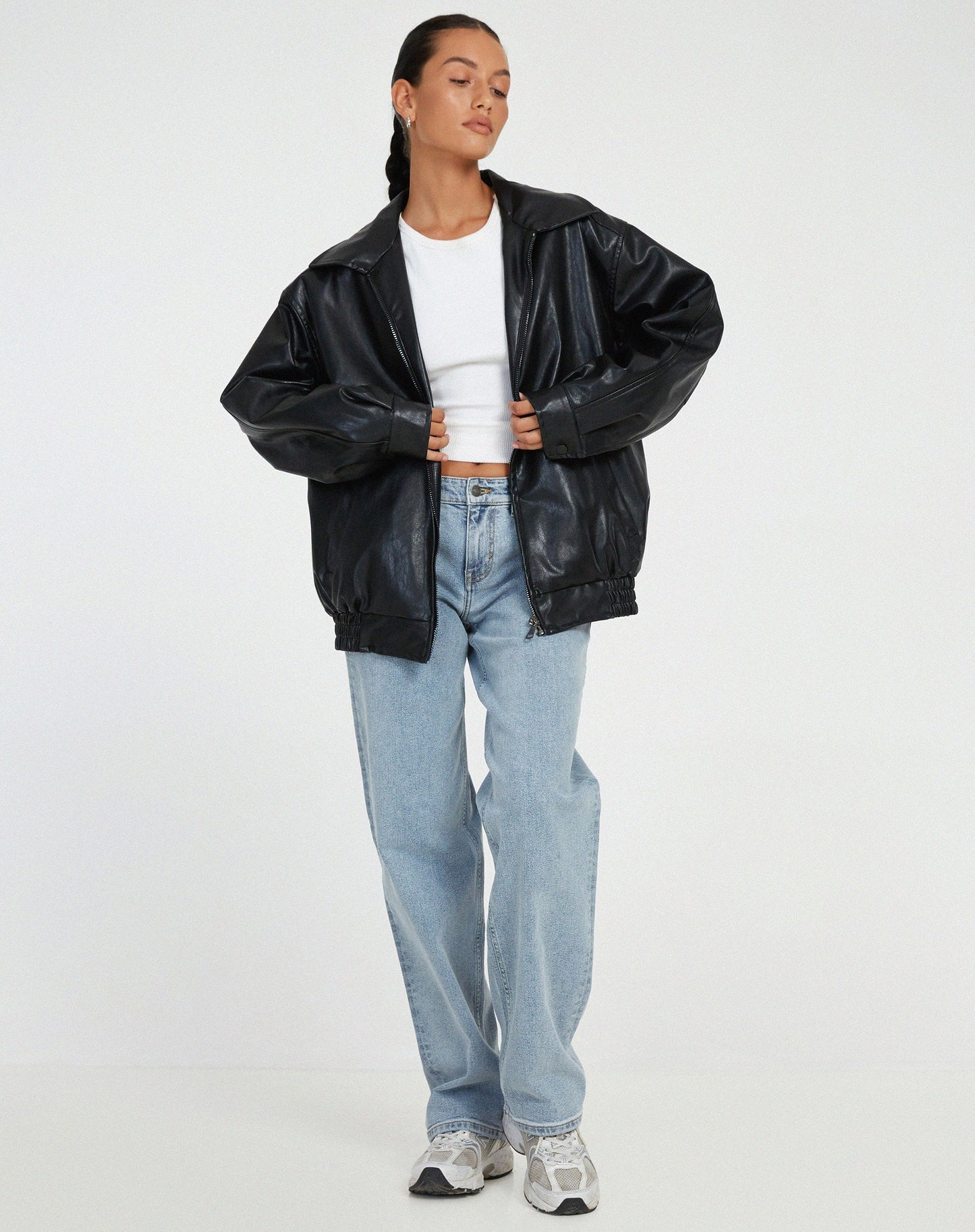 AMARA | Oversized Leren Damesjas – Tijdloze Look & Comfort, Perfect Als Tussenjas