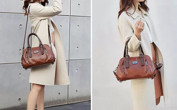 Luxe Leren Handtas | Tijdloze Elegantie & Duurzame Kwaliteit