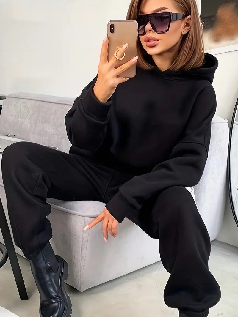 LANA | Dames Oversized Joggingset Met Hoodie – Ultiem Comfort Voor Thuis & Onderweg