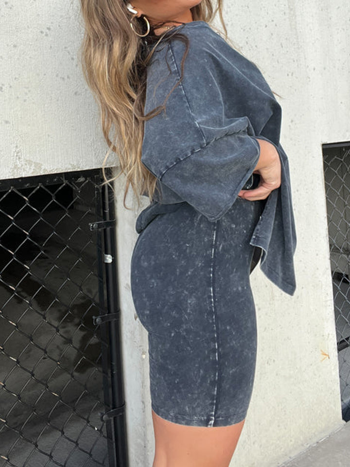 TOVA | Tweedelige Dames Comfort Set - Oversized Shirt Met Sportief Broekje