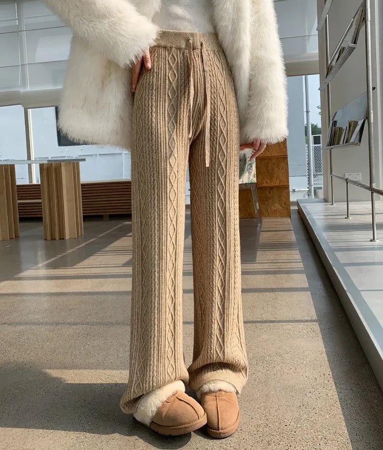 ISALIE | Gebreide Kasjmierlook Sweatpants Voor Dames – Luxe, Zacht & Perfect voor Relaxte Dagen